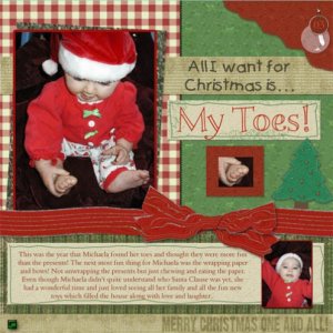 All I Want for Christmas are my Toes!