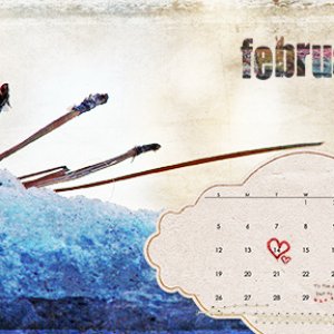 2012 - February 4 x 6 Calendar