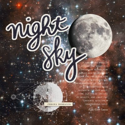 Night Sky Sample Layout