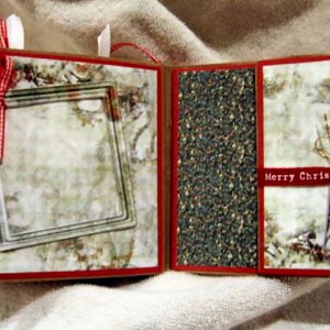 Christmas Paper Bag Album Back (inside)