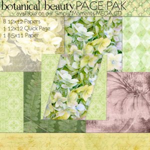 Botanical Beauty Page Pak Papers