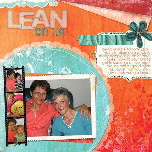 Lean on Us {as seen in Digital Scrapbooking Magazine}