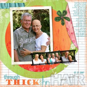 Through Thick and Thin Hair {as seen in Digital Scrapbooking Magazine}
