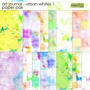 Art Journal - Urban Whites 1 Paper Pak