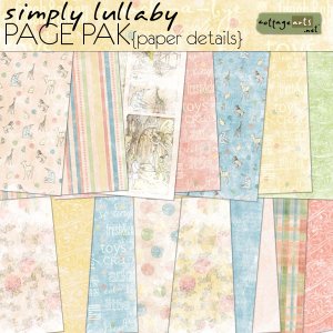 Simply Lullaby Paper Details (from the Page Pak)