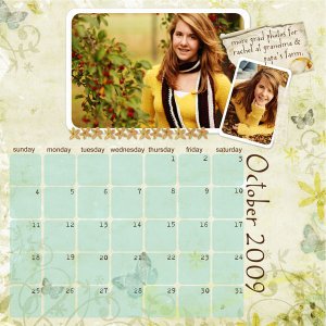 8x8 (or CD Case) Perpetual Calendar Sample