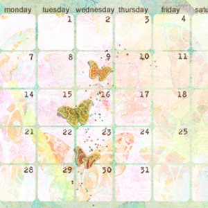 June 2010 4 x 6 Perpetual Calendar date page