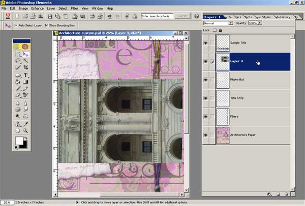 Rotating, Resizing, and Adjusting Layer Position